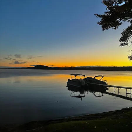 Saratoga Lake House With A Boat Dock And Beach